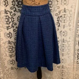 Cold water creek blue tweed like skirt size 10